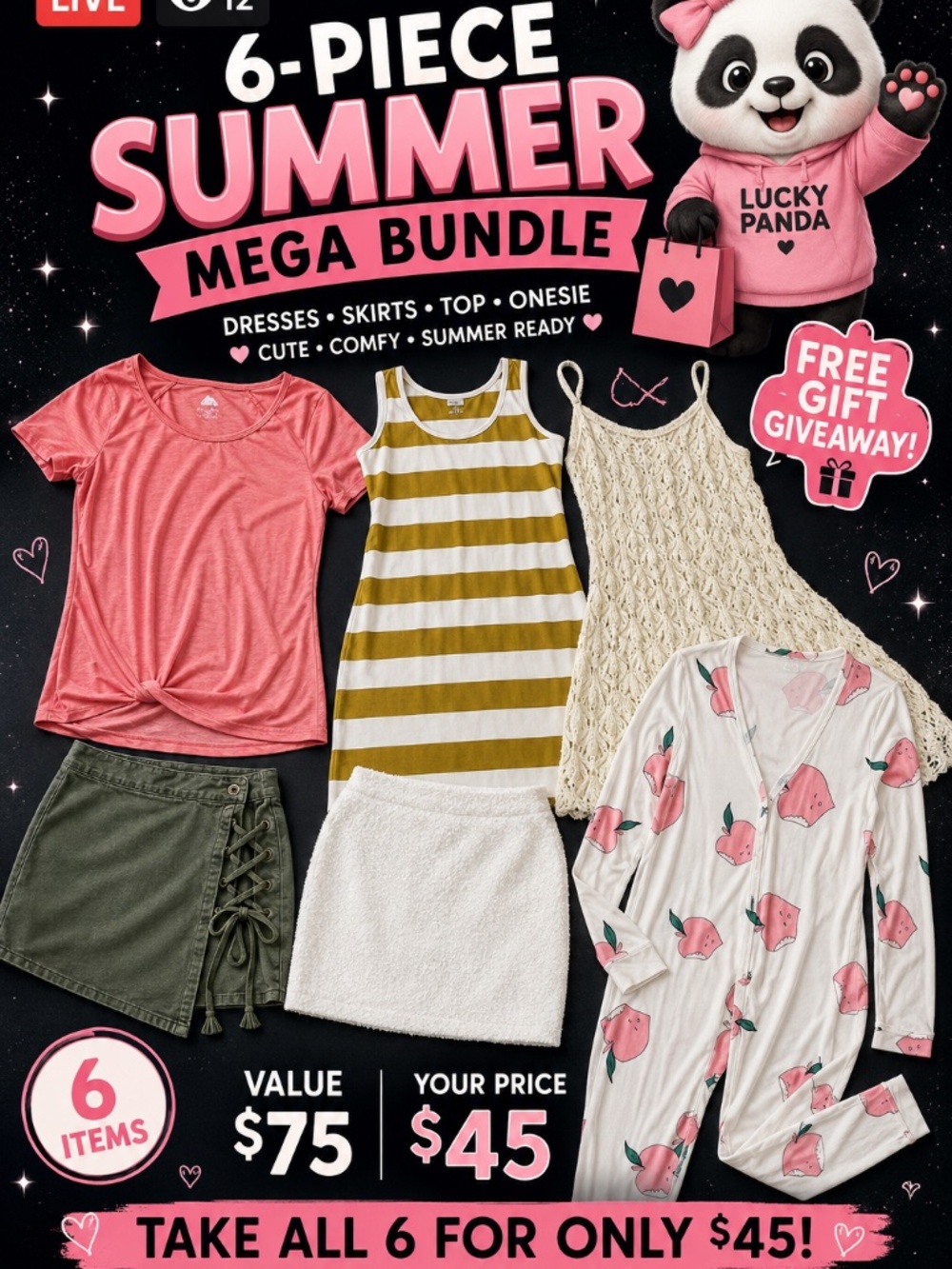 6-Piece Bundle/ summer clothes